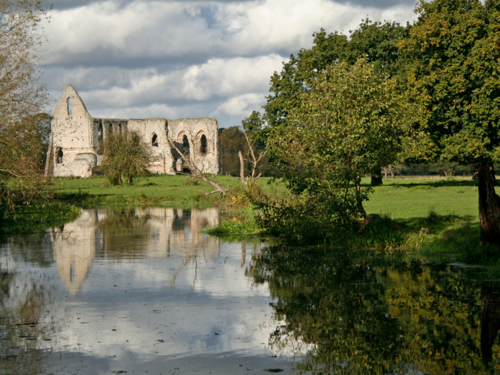 Waverley Abbey on River Wey